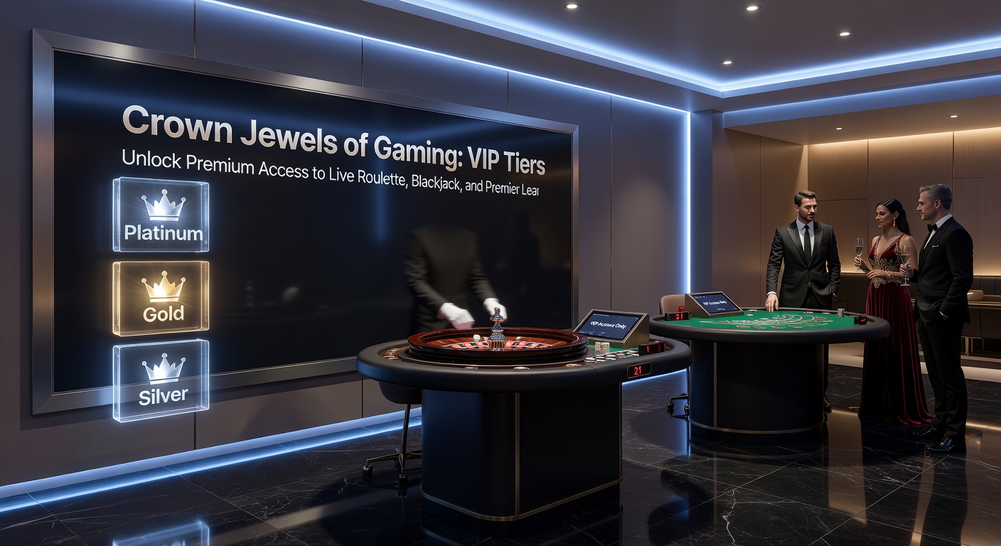 Close-up of a VIP player's screen showing simultaneous live blackjack hand, spinning roulette wheel, and Premier League in-play odds with boosted payouts