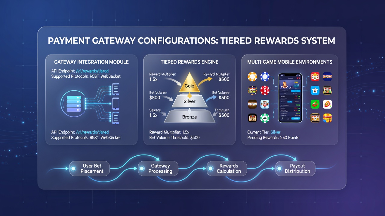 Mobile interface displaying tiered reward application during a multi-game betting session