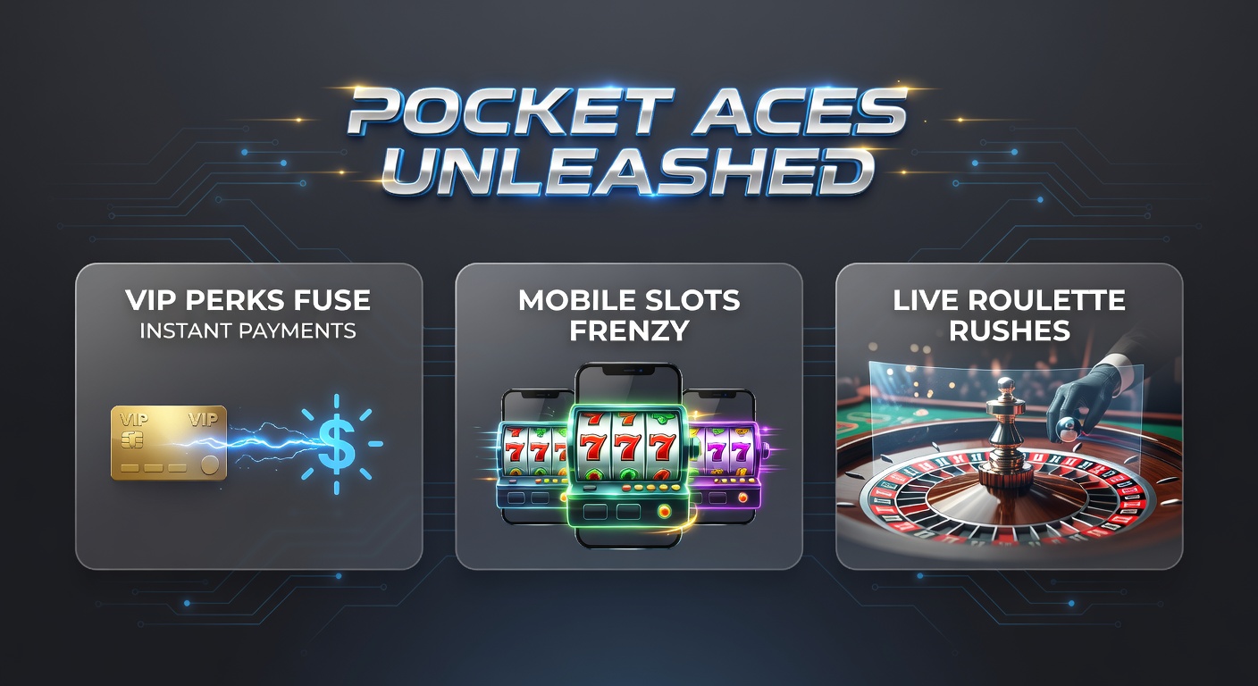 Vibrant casino scene showing mobile devices with spinning slots, roulette wheels in action, and golden VIP chips stacked high