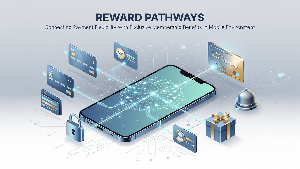 Illustration of exclusive membership benefits and reward pathways in mobile team wagers and card games