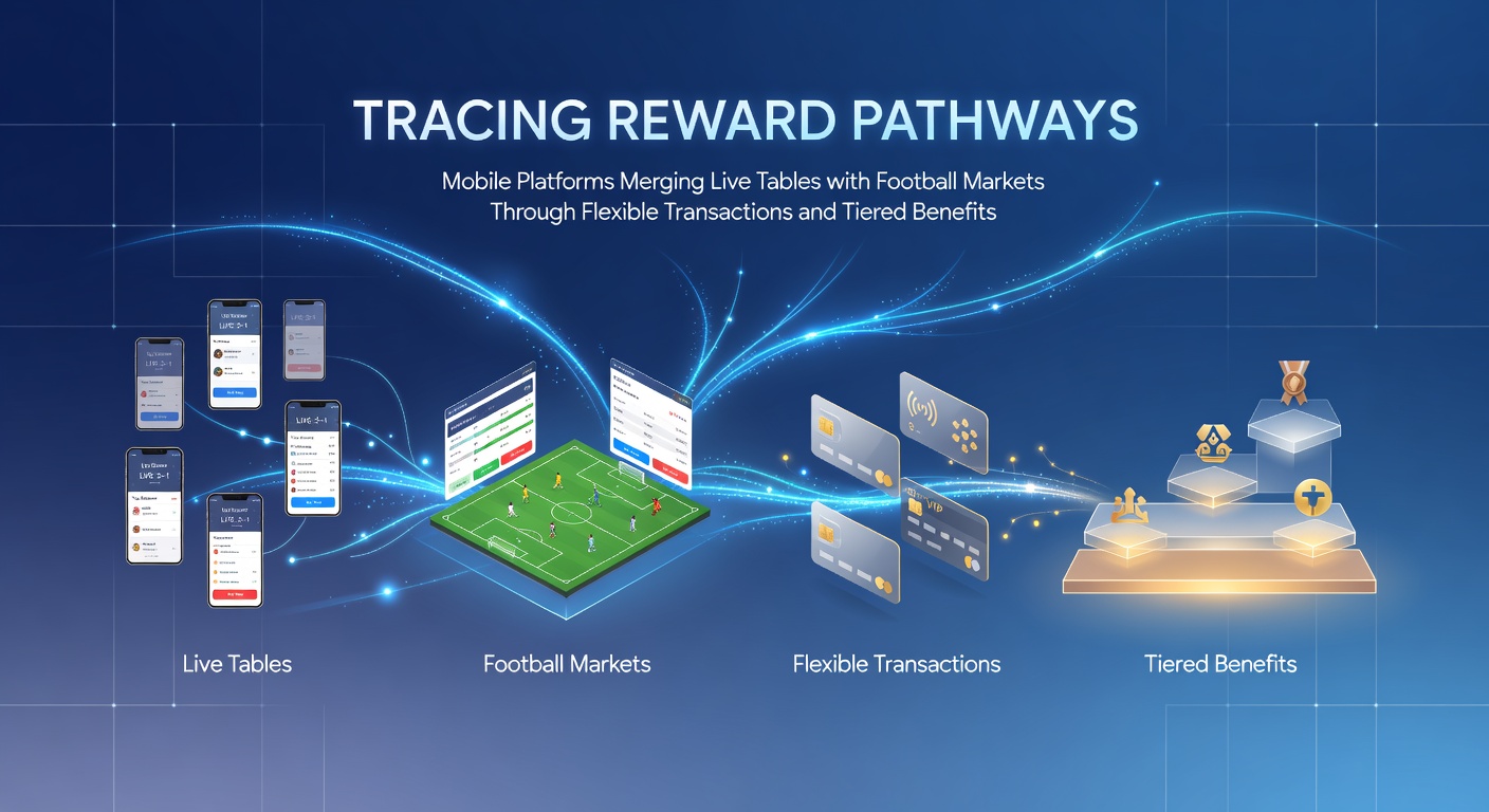 Mobile gaming interface showing integrated live casino tables and football betting markets with seamless transaction options